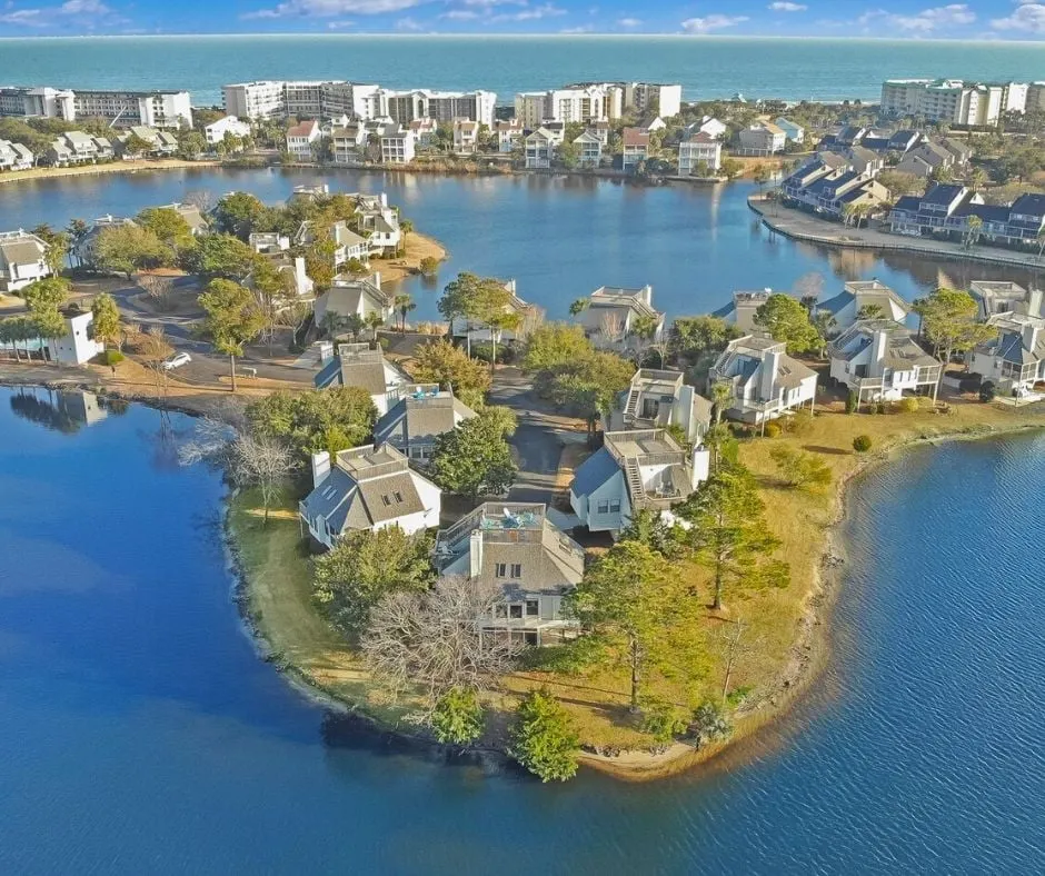 Litchfield Beach and Golf Resort from the air