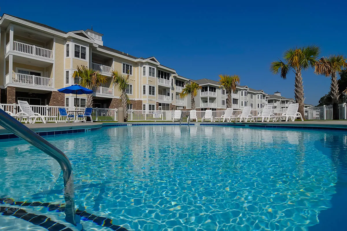 An outdoor pool at Myrtlewood Villas