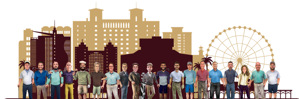 The Golf Masters planners drawn along the Myrtle Beach skyline